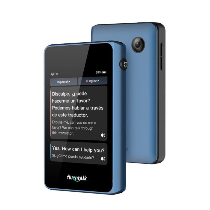 Голосовий перекладач Timekettle Fluentalk T1 Mini онлайн, офлайн, фото переклад, 40 мов Blue