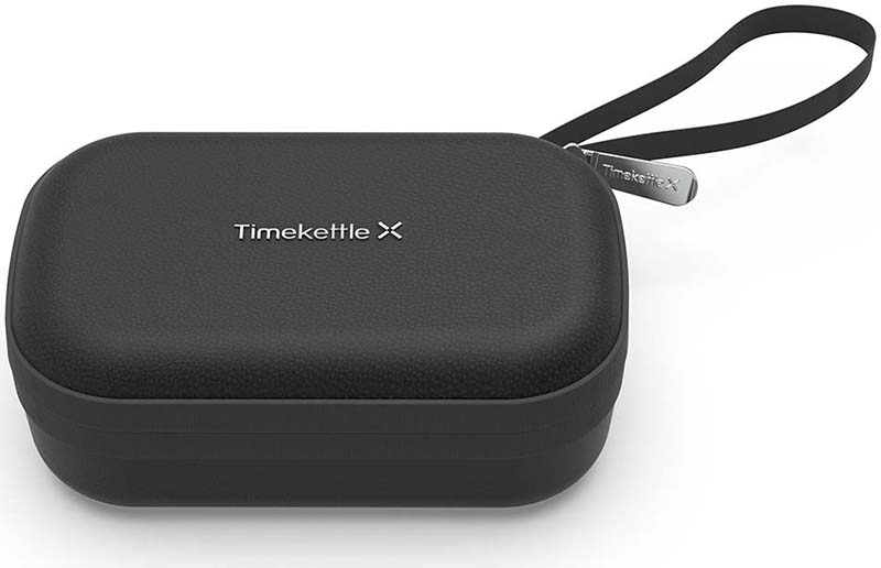 Закритий кейс Timekettle X1, вид збоку з логотипом