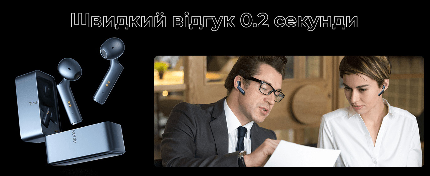 Навушники перекладач Timekettle W4: переклад з відгуком 0,2 секунди у реальному часі